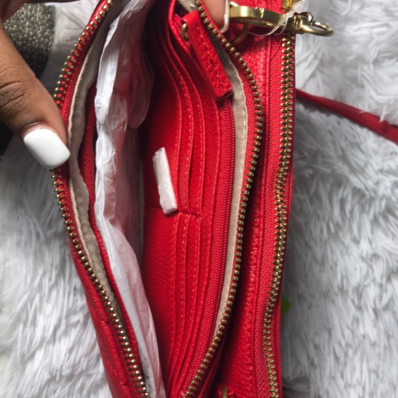 Sam Edelman lipstick red cross body bag BRAND NEW - Picture 3 of 8